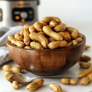 Boiled peanuts in Instant Pot served in bowl