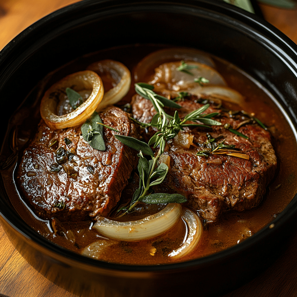 round steak in slow cooker recipes