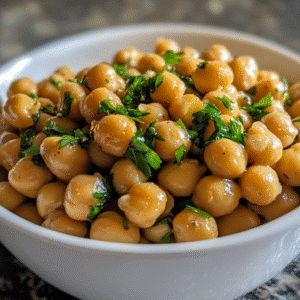 chickpeas in the Instant Pot close-up